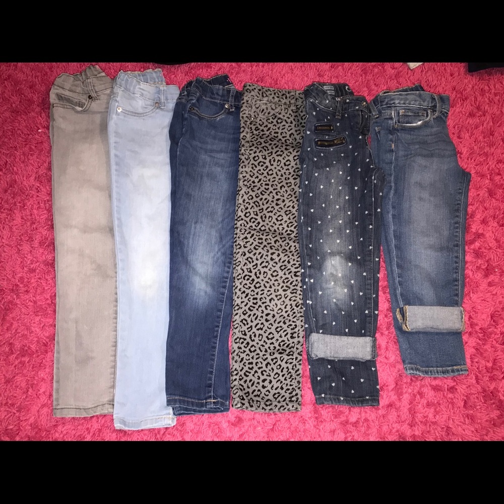 Girls Jeans lot/bundle of 6 size 6